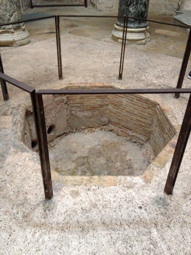 Fourth-century baptistry. Puts modern American evangelical and/or Reformed "family squabbles" in perspective. Baptism: Not just an intellectual debate about immersion, infants, or regeneration. It's something that's been happening for two thousand years and it's bigger than you. Just sayin'.