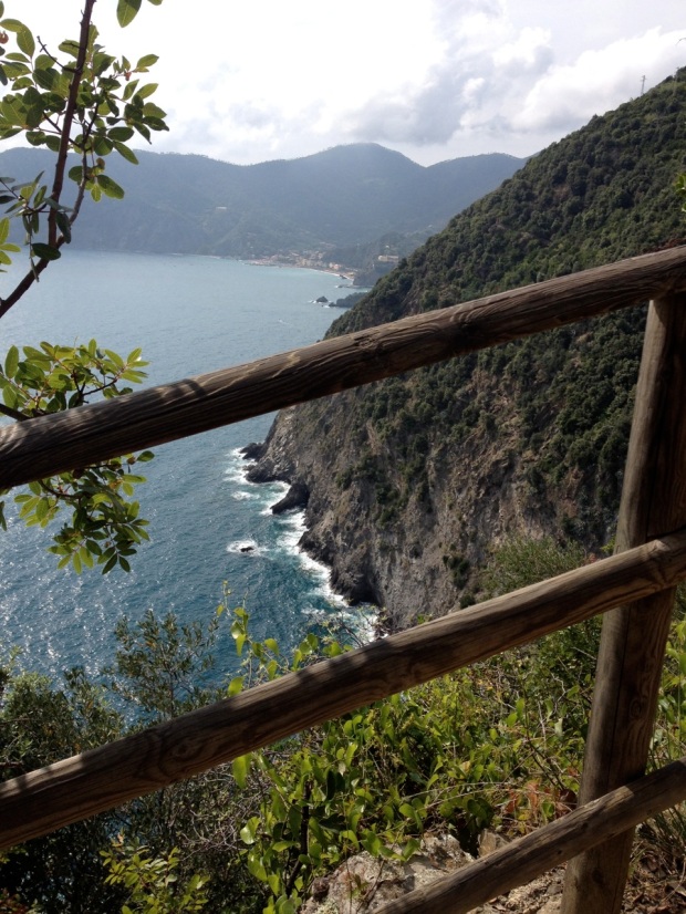 In the distance, Monterosso.